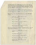 Two Copies of The Three Stooges' Famous ''Niagara Falls'' Skit: (1) 2pp. With Curly Joe, Signed by Moe Howard at Top of Page 1; (2) 7pp. With Curly Joe, Annotated by Moe Throughout -- Very Good